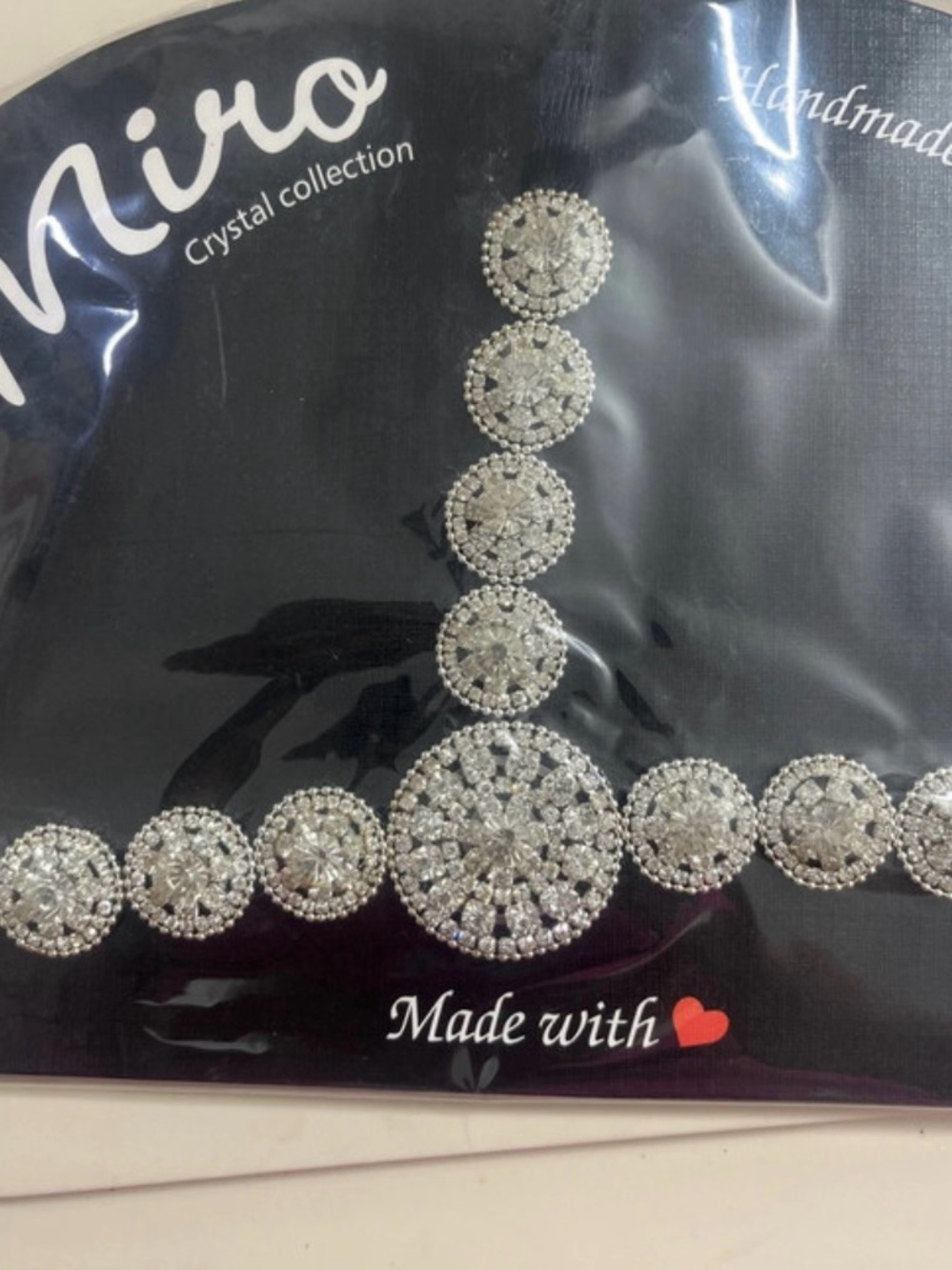 IRO Silver Crystal Floral Statement Necklace